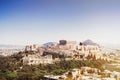 View of Acropolis and the city of Athens, Greece Royalty Free Stock Photo