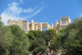 VIEW OF ACROPOLIS / PARTHENON GREECE Royalty Free Stock Photo