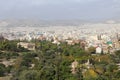 View from Acropolis to Ancient Agora with Temple of Hephaestus,, Athens Royalty Free Stock Photo