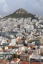 View from Acropolis to Likavittos hill, Athens