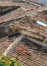 View across ancient roof tops Castiglione di Sicilia, Sicily, It