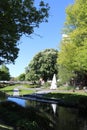 Avon River and riverbank Christchurch, New Zealand Royalty Free Stock Photo