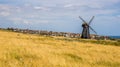 A view across Beacon Hill towards the town of Rottingdean, Sussex, UK