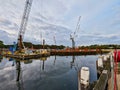 Marine Construction Cranes, Sydney Harbour, Australia