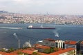 View across the Bosphorus straits Royalty Free Stock Photo