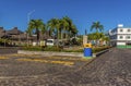 A view across a central square in Kingstown, Saint Vincent Royalty Free Stock Photo