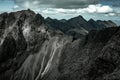 View across Coire Lagan and the Cuillin Ridge Royalty Free Stock Photo