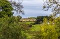 A view across the countryside around Newgrange, Ireland Royalty Free Stock Photo