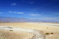 Death Valley National Park Desert Landscape with Salt Plain and Telescope Peak at Badwater, California, USA