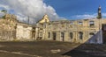 A view across the derelict ruins of Fort St George in Grenada Royalty Free Stock Photo