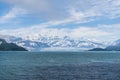 A view across Disenchartment Bay towards the Hubbard Glacier, Alaska Royalty Free Stock Photo