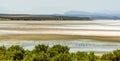 A view across the evaporated lagoon of Fuente de Piedra, the largest inland lake in Spain