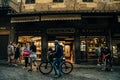 View across the famous bridge Ponte Vecchio in Florence, Tuscany, Italy - dec, 2021 Royalty Free Stock Photo