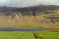 View across the fertile Vatnsdal in northern Iceland Royalty Free Stock Photo