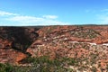 View across the Gorge Kalbarri NP under blue sky in Western Australia