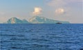 A view across the Gulf of Naples towards Capri Island, Italy Royalty Free Stock Photo