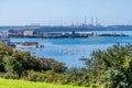 A view across the harbour at Pembroke Dock, Wales