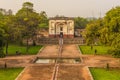 A view across the Humayan Tomb complex in Dehli, India