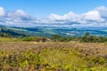 A view across Ilkley moor towards the town of Ilkley Yorkshire, UK Royalty Free Stock Photo