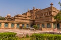 A view across the inner corner of the Lalgarh Palace in Bikaner, Rajasthan, India