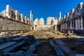 A view across the inner sanctum of the Temple of Apollo at Didyma, Turkey Royalty Free Stock Photo