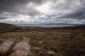 View of Isle of Skye from Bealach n Ba in Scotland