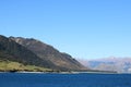 View across Lake Hawea, South Island, New Zealand Royalty Free Stock Photo