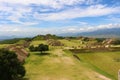 Across the Plaza of Monte Alban. Royalty Free Stock Photo