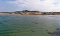 View across Marazion - St Michael`s Mount - Cornwall