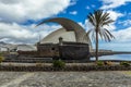 A view across the Maritime Park in Santa Cruz, Tenerife towards the Castle of Juan Bautista