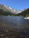 Mills Lake in Rocky Mountain National Park Royalty Free Stock Photo