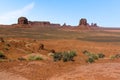 A view from Artist`s Point showing Mesas and Buttes in Monument Valley tribal park