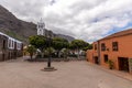 View across Plaza de la Libertad to Iglesia de Santa Ana