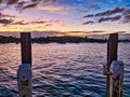 View Across Rose Bay, Sydney Harbour, at Night, Australia