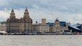 A view across the River Mersey towards Liverpool Waterfront Royalty Free Stock Photo