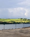 View across the River Towy. Royalty Free Stock Photo