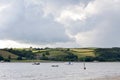 View across the River Towy. Royalty Free Stock Photo