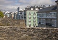 View Across the roman Walls Promenade in Lugo, Galicia Royalty Free Stock Photo