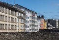 View Across the roman Walls Promenade in Lugo, Galicia Royalty Free Stock Photo