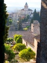 View Across The Roof Line To The Alhambra Palace