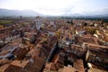 View across rooftops of Lucca in Tuscany