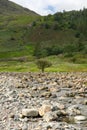 View across Seathwaite valley towards Seathwaite fell in Cumbria