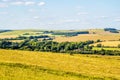 A view across the South Downs towards Falmer, Sussex, UK Royalty Free Stock Photo