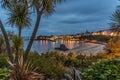 A view across Tenby Harbour at sunrise