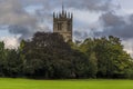 A view across towards St Marys Church in Melton Mowbray, Leicestershire, UK