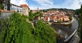 Panoramic view of Cesky Krumlov