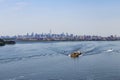 View of activity in New York bay Royalty Free Stock Photo