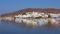 View of Adamantas village, Milos island, Cyclades, Greece Royalty Free Stock Photo