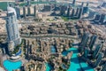 View Of The Address Hotel From Burj Al Khalifa, Dubai Royalty Free Stock Photo