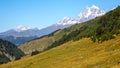 View of Adishi village in Georgia. travel in the mountains